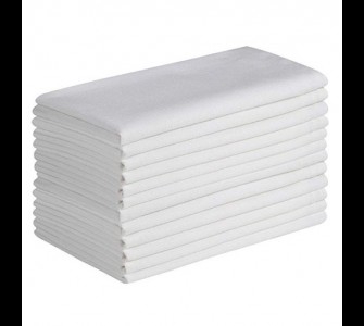 12 serviettes de table heute qualité en coton blanc